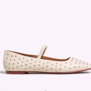 Madewell Leather Greta Studded Flats - Brand New